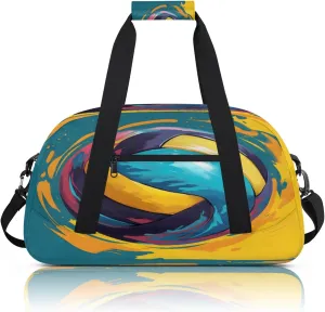 Volleyball Small Gym Bag 18 inch Carry On Duffel Bag for Weekender Travel Sports Workout Yoga Gymnastics Dance Ballet