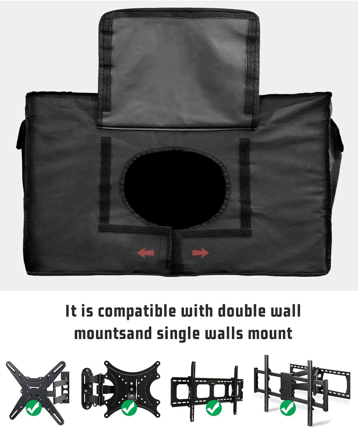 Waterproof Outdoor TV Cover 30 to 32 Inch, Farm Cabin Retro Country Star Outside Flat Screen Televisions Weatherproof Cover Size 40"L x 25"H, Barrel Berry on Wood Grain TV Protector With Zipper