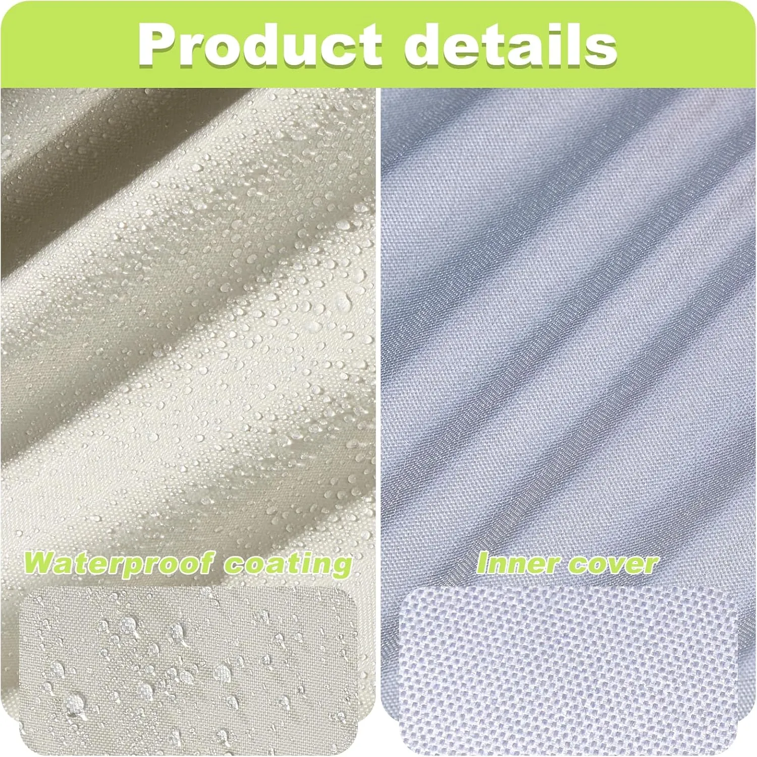 Waterproof Stackable Chair Covers, Uranshin Outdoor Patio Furniture Covers Stacked Chairs 210D Oxford Lounge Chair Covers Outdoor Stack Chairs for All Weather Protection,25"L x 25"W x 47”H (Beige)