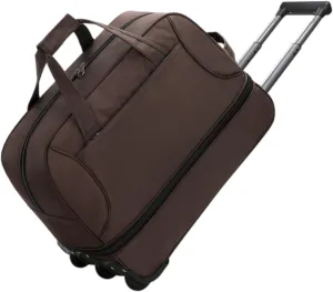 Wheeled Duffel Bag for Travel And Outdoor Activities, Brown