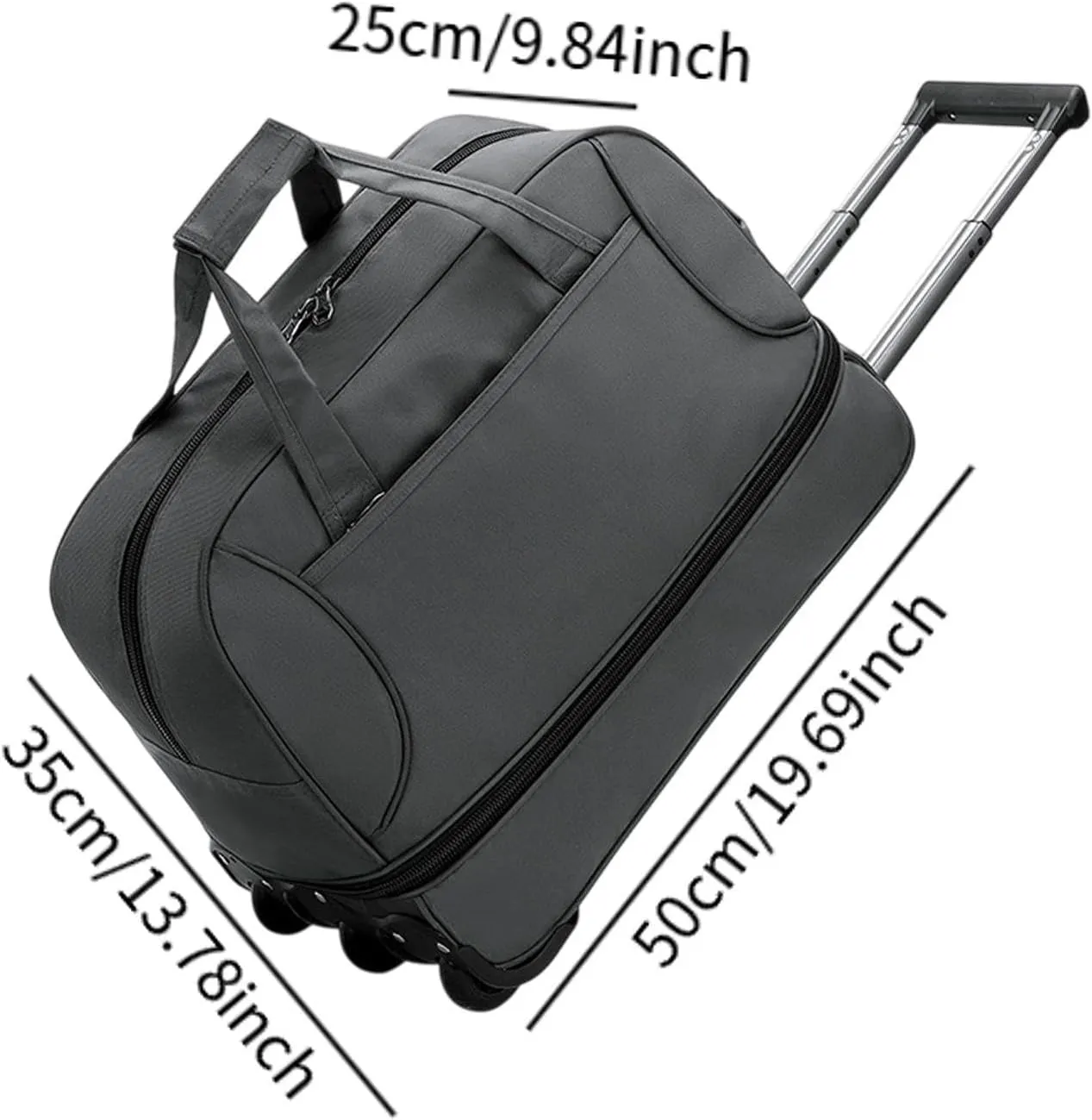 Wheeled Duffel Bag for Travel And Outdoor Activities, Gray