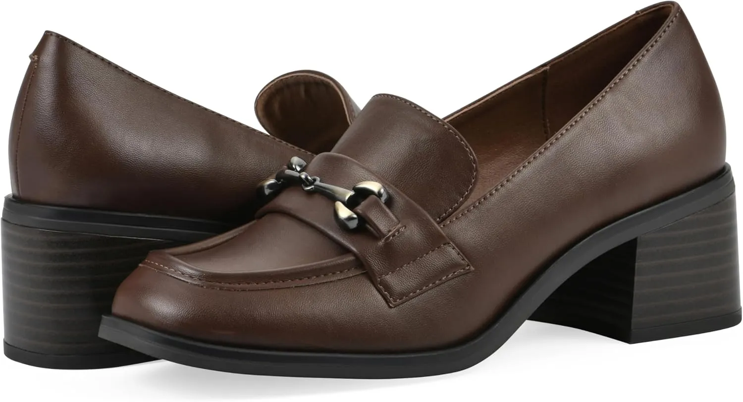 WHITE MOUNTAIN Women's Nacho Block Heel Loafer