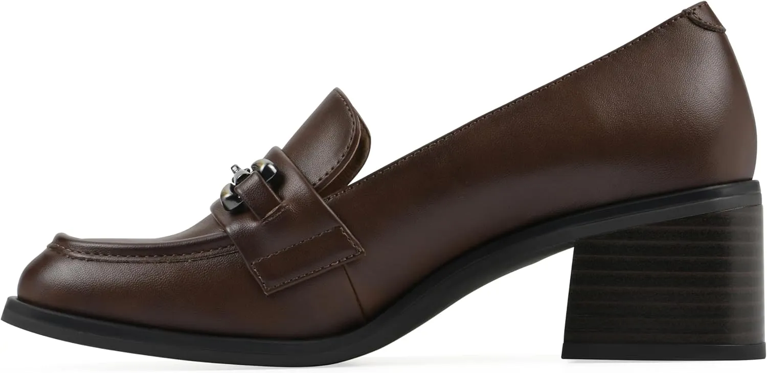WHITE MOUNTAIN Women's Nacho Block Heel Loafer