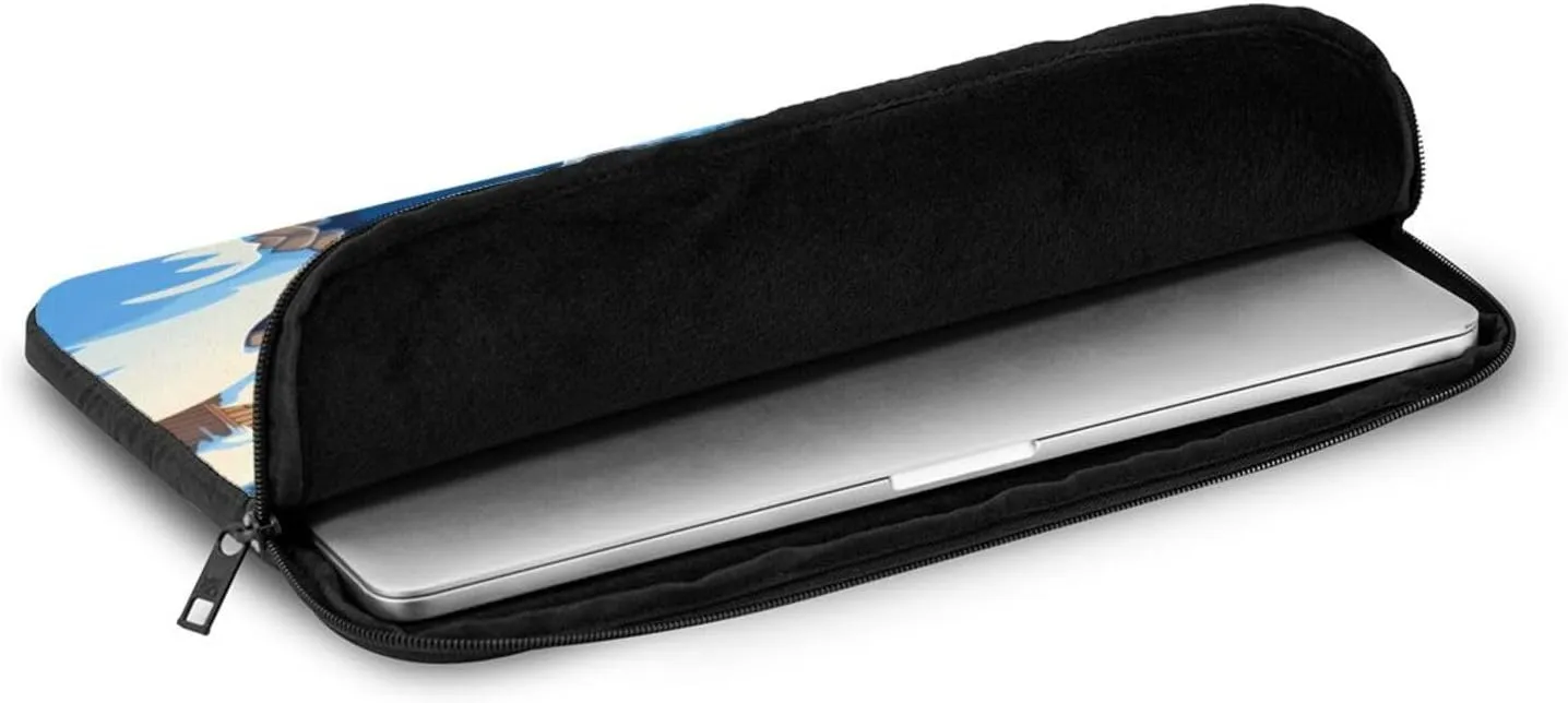 Winter Landscape Pattern Shockproof Portable Laptop 13 inch Sleeve Bag for Men and Women - Ideal for Business Travel, School, and Daily Use