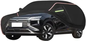 WOLWES Car Cover are Suitable for Mitsubishi Airtrek All-Weather Windproof, Snowproof, Rainproof, UV-Protected and Breathable All-Season Universal with Side Door Zip Oxford Cloth Car Cover (Color : B