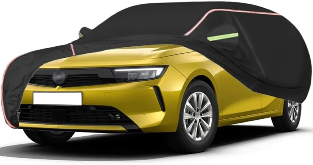 WOLWES Car Cover are Suitable for Vauxhall/Opel Astra All-Weather Windproof, Snowproof, Rainproof, UV-Protected and Breathable All-Season Universal with Side Door Zip Oxford Cloth Car Cover (Color :