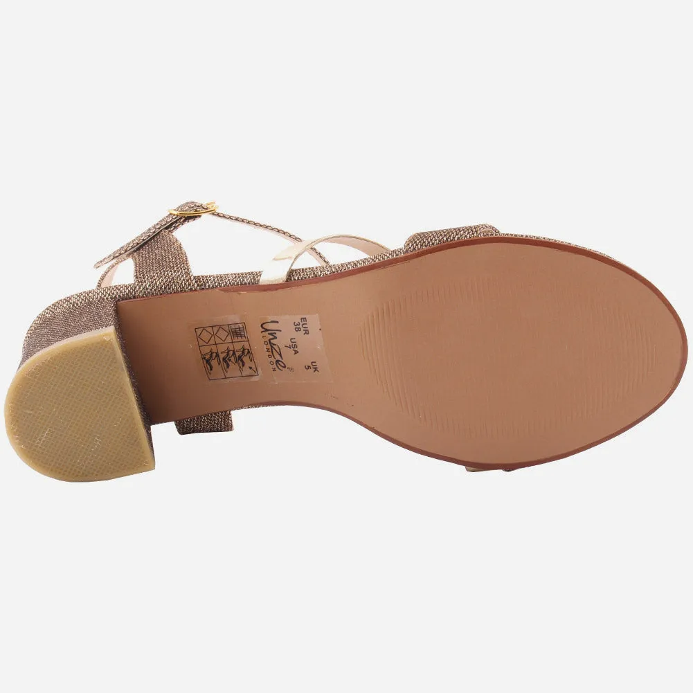 Women "MELISSA" Stunning Block Heel Sandals