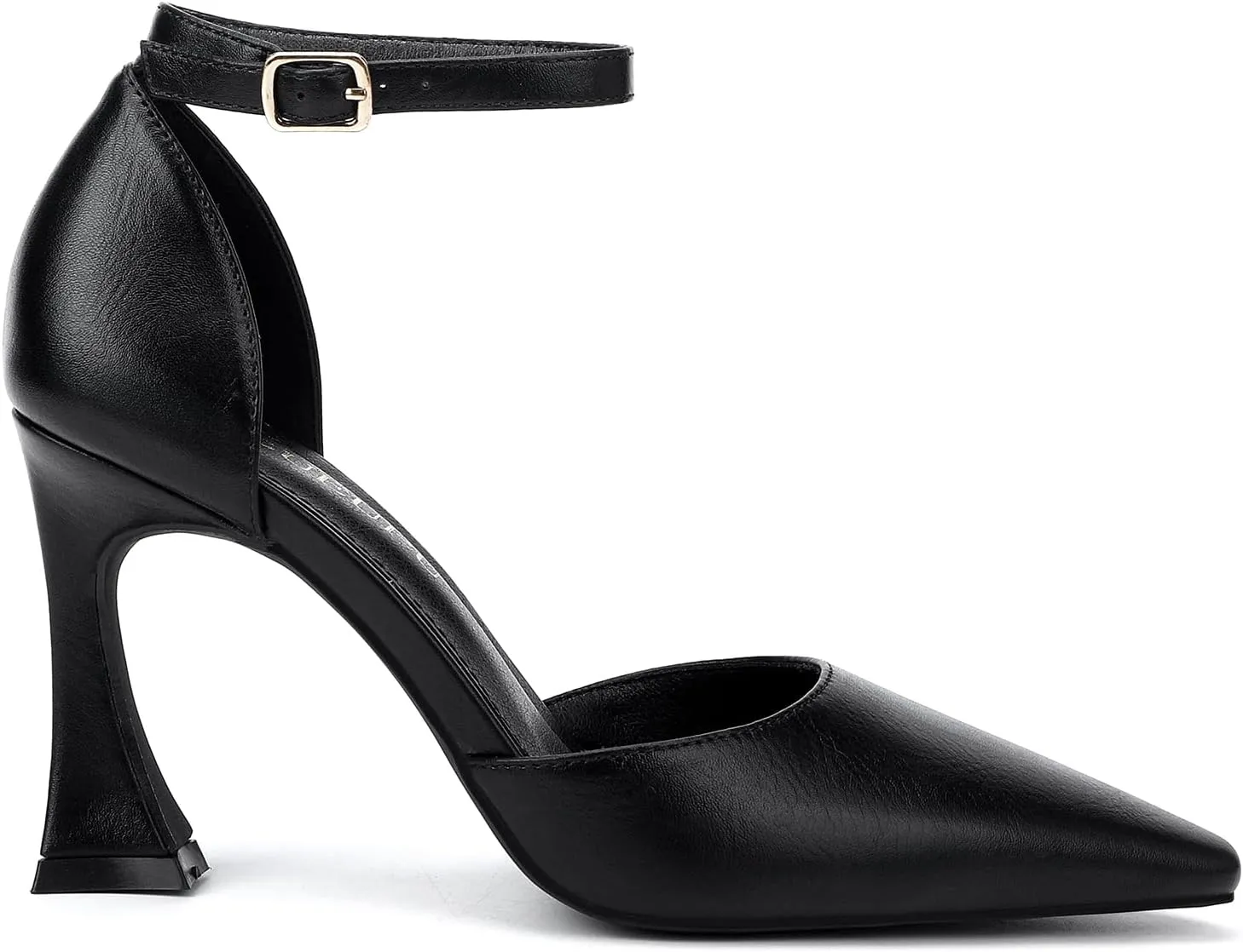 Women's 3.5 in Kitten Heel Closed Toe Ankle Strap Dress Shoes for Women