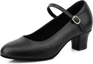 Women's Character Shoes Wedding Ankle Strap Heels Latin Dance Pumps