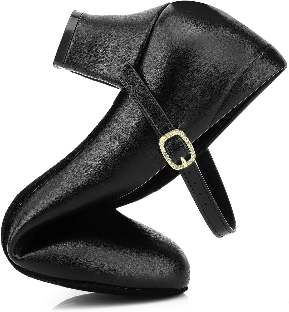Women's Character Shoes Wedding Ankle Strap Heels Latin Dance Pumps