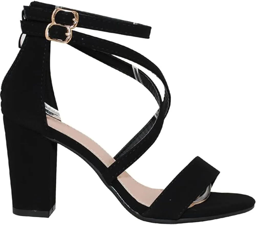 Women's Chunky Heel Ankle Strap Sandals