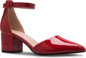 Women's Classic Pumps Close Toe Ankle Strap Kitten Heel - Adorable Low Block Heel