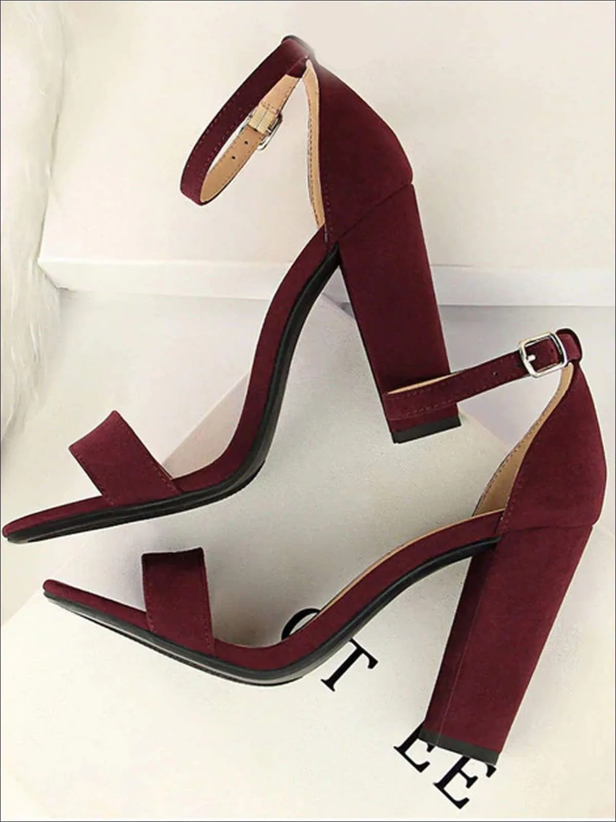 Women's Elegant High Heel Ankle Strap Sandals By Liv and Mia