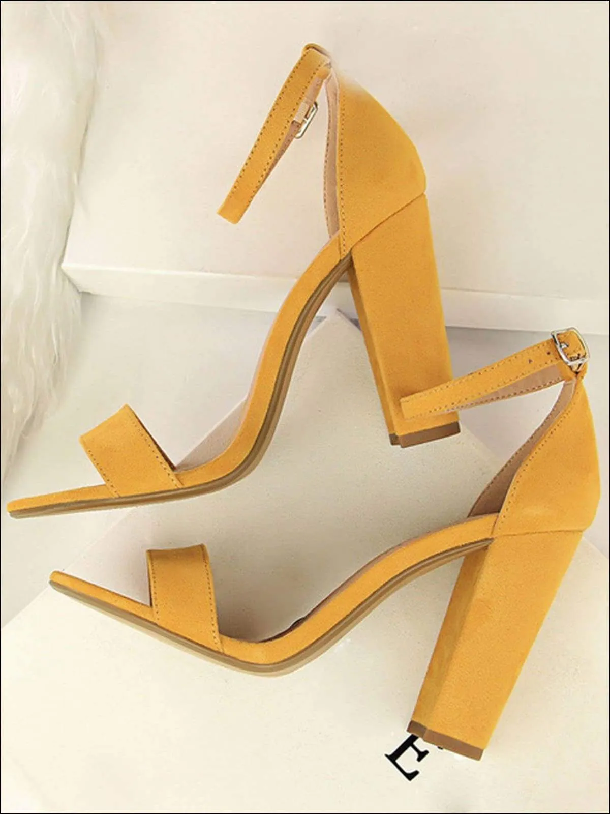 Women's Elegant High Heel Ankle Strap Sandals By Liv and Mia