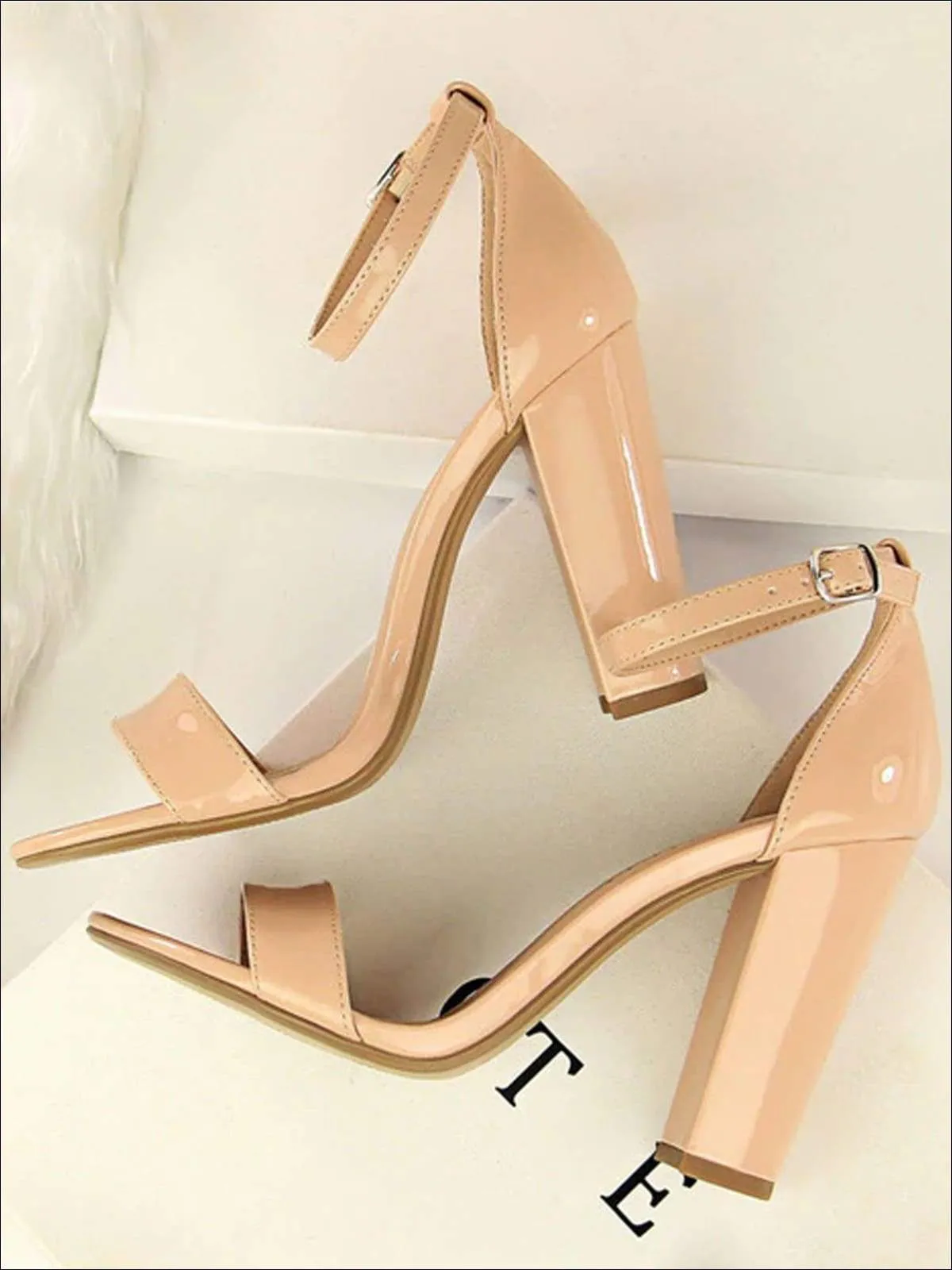 Women's Elegant High Heel Ankle Strap Sandals By Liv and Mia