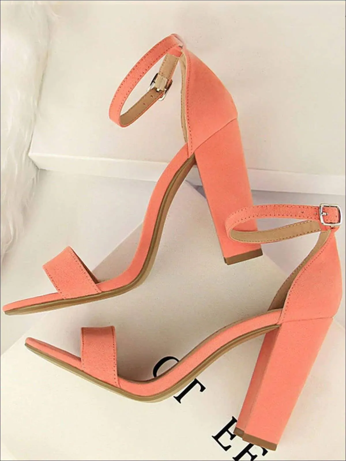Women's Elegant High Heel Ankle Strap Sandals By Liv and Mia