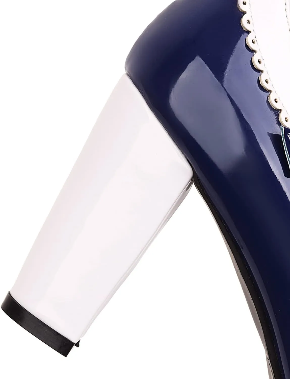 Womens Fashion 7CM High Heels Lolita Princess Single Shoes Platform Ankle Strap Maid Mary Jane Pumps