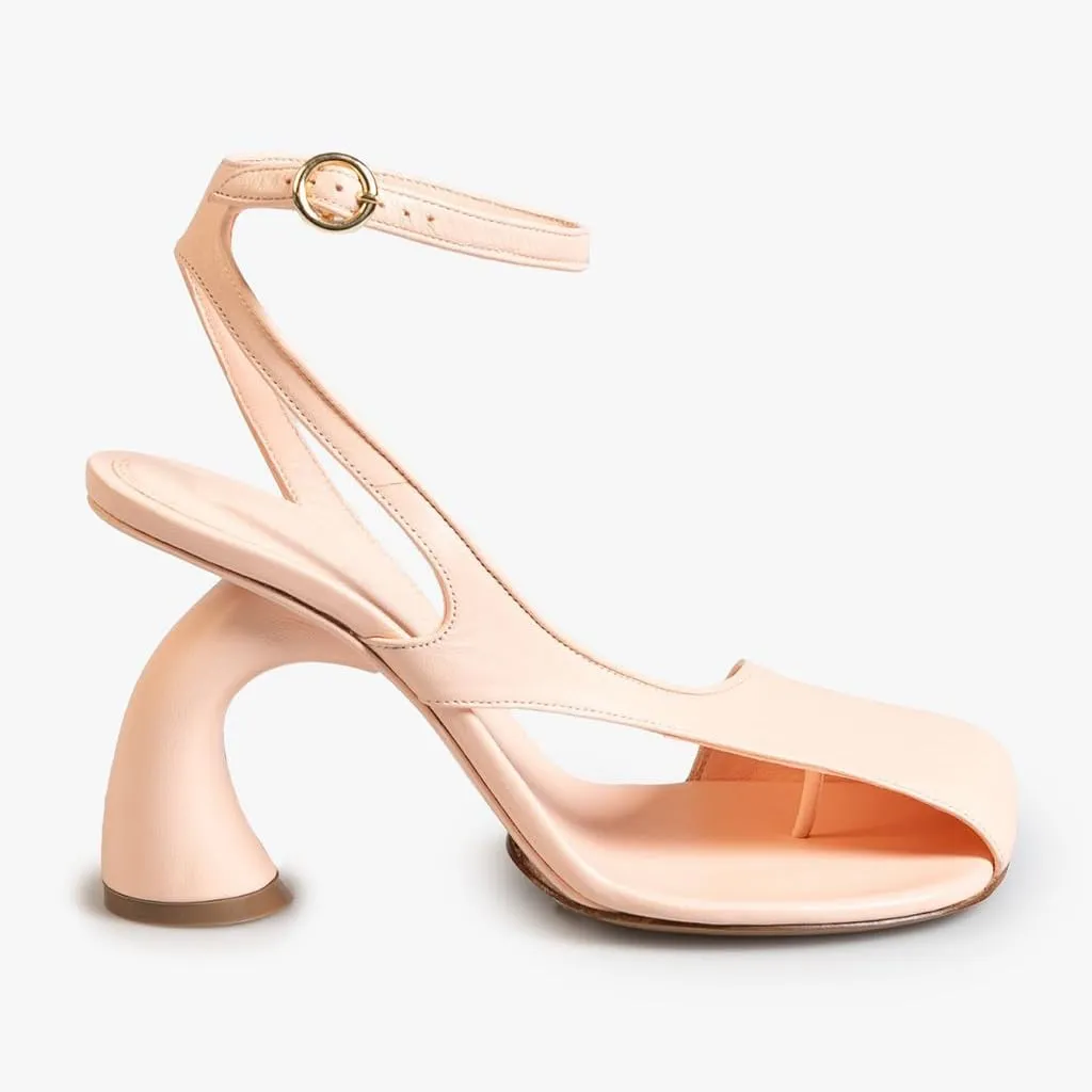 Women's Flip-flop High Heel Sandals Ankle Strap Block Heel Sandals Square Toe Cutout Leather Dress Shoes Adjustable Buckle Strappy Pumps for Party