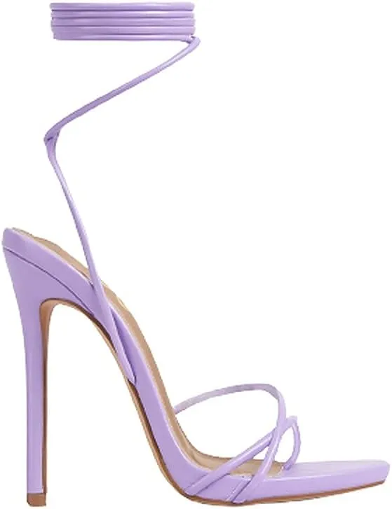 Women's lace up Stiletto High Heel Platform Sandals