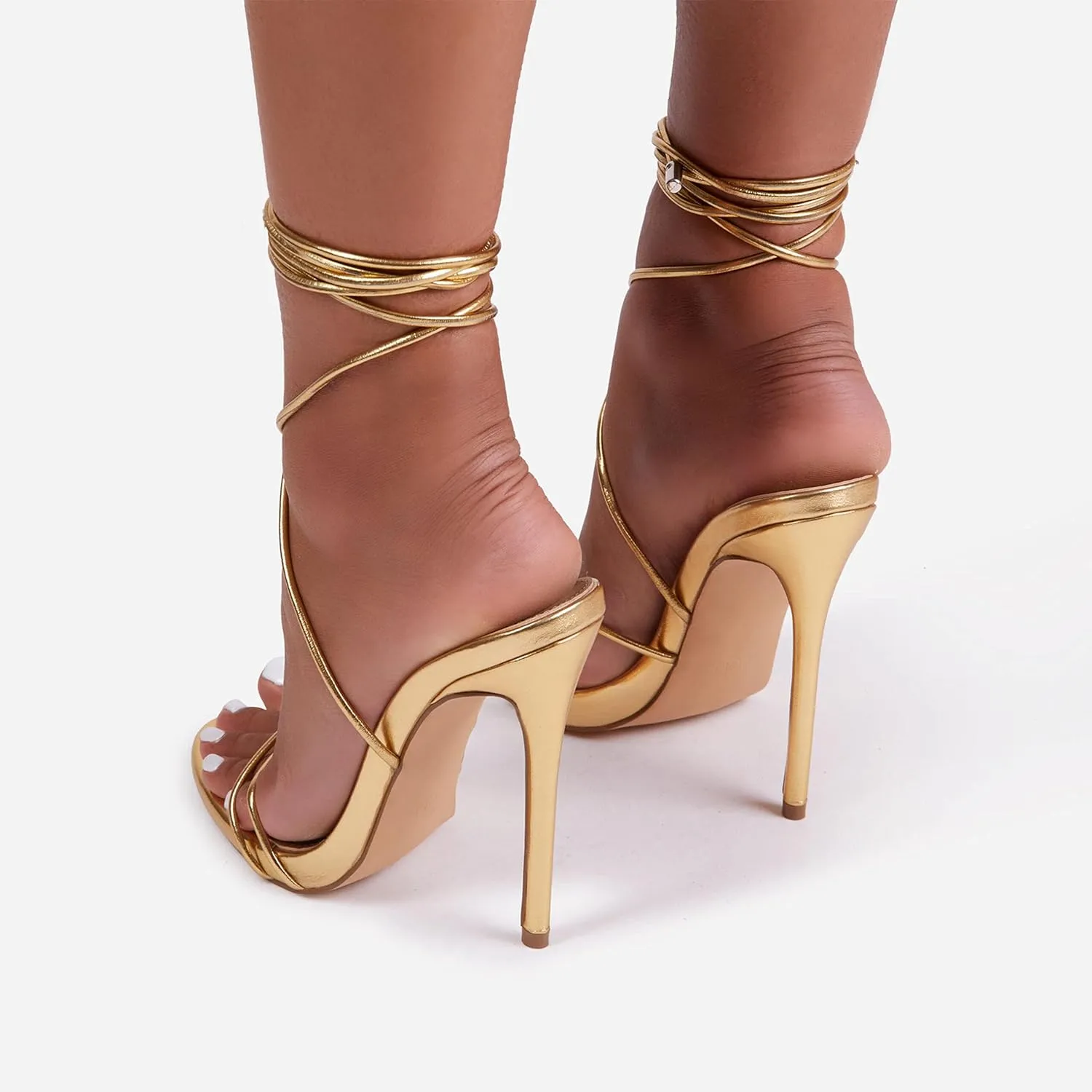 Women's lace up Stiletto High Heel Platform Sandals