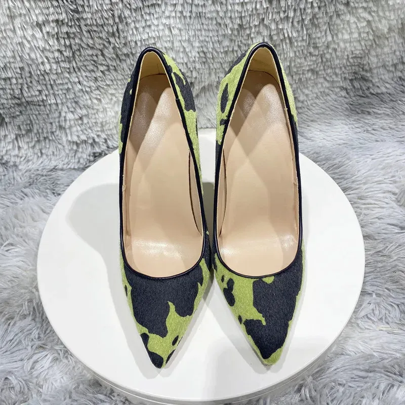 Women's pointed high-heeled shoes