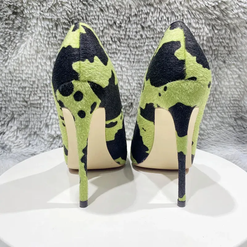Women's pointed high-heeled shoes