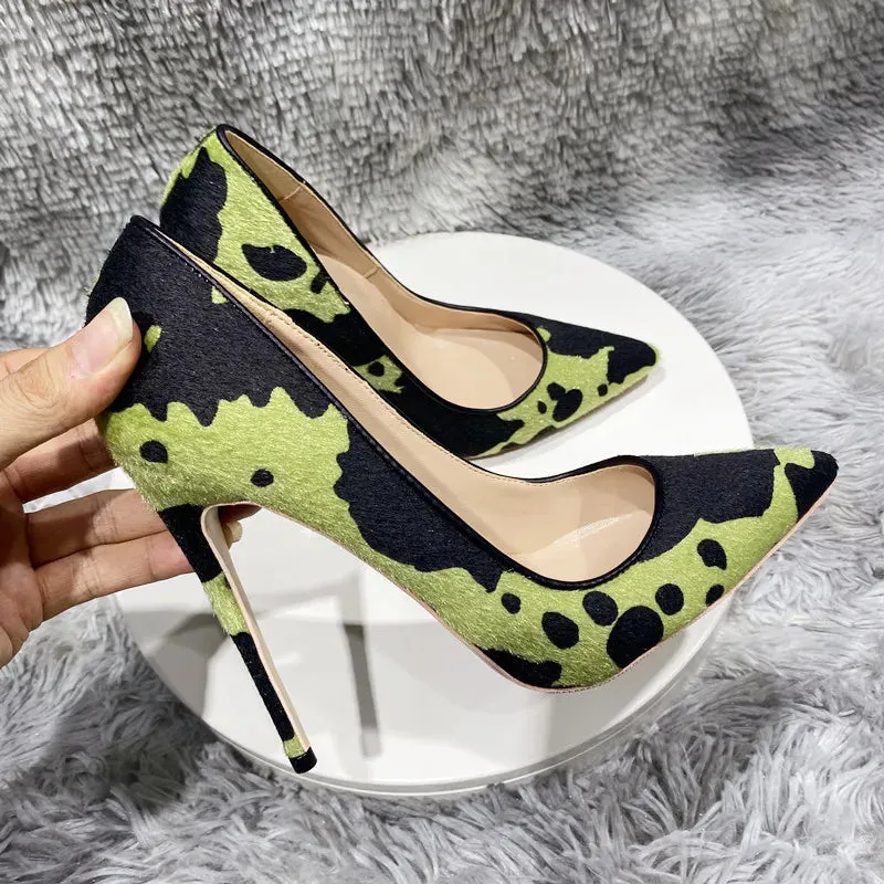 Women's pointed high-heeled shoes