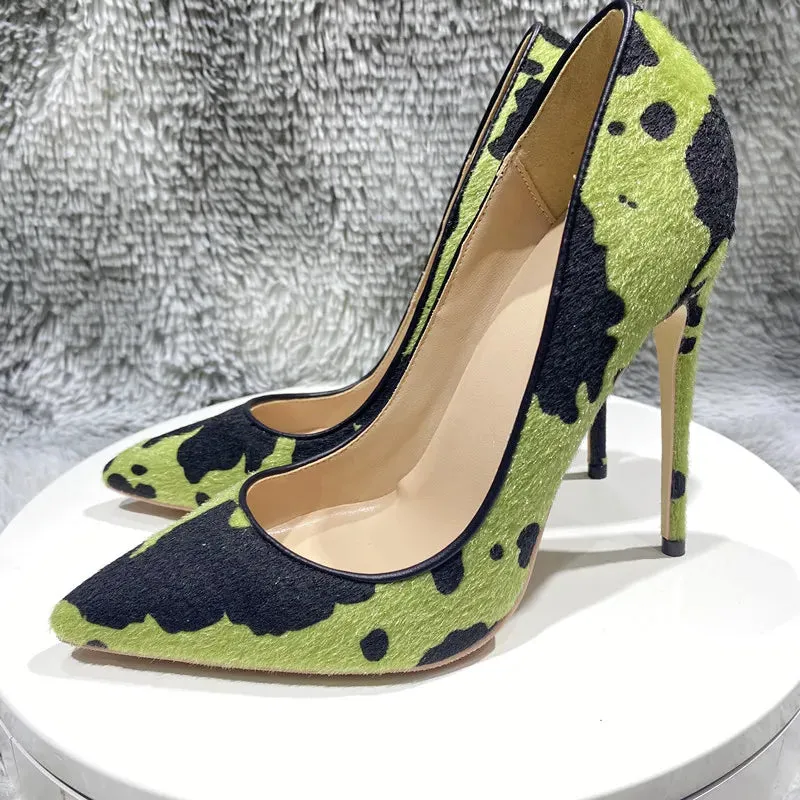 Women's pointed high-heeled shoes