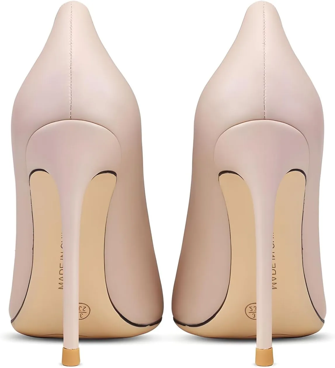 Women's Pointed Toe Shallow Mouth Sexy Square Buckle Rhinestones 10cm Stiletto Heels Slip-on Wedding Party Banquet Big Size Shoes