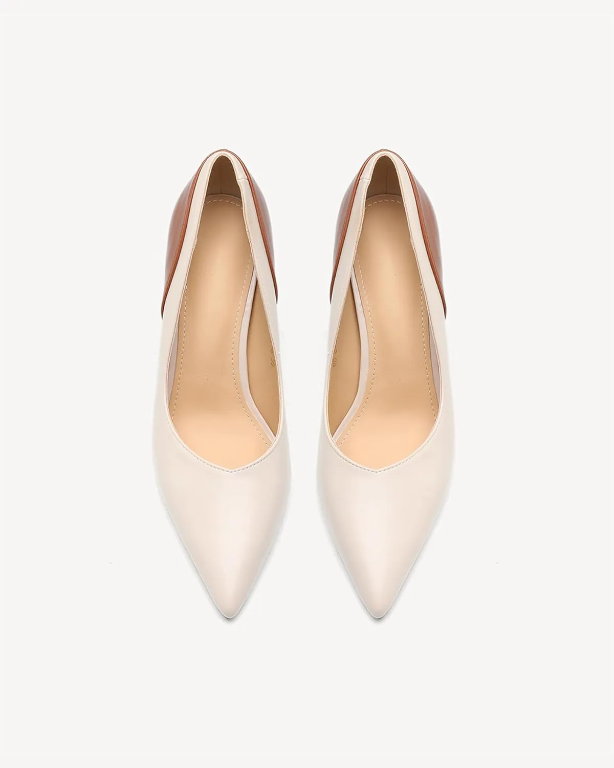 Women's Pointy Color Matching high-Heel Shoes high-Heeled Stilettos with Party