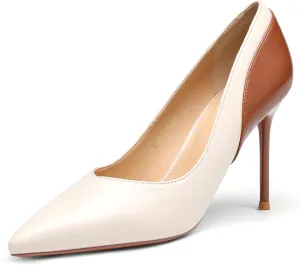 Women's Pointy Color Matching high-Heel Shoes high-Heeled Stilettos with Party