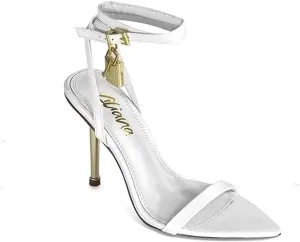 Womens Pointy Toe Stiletto High Heel Sandals