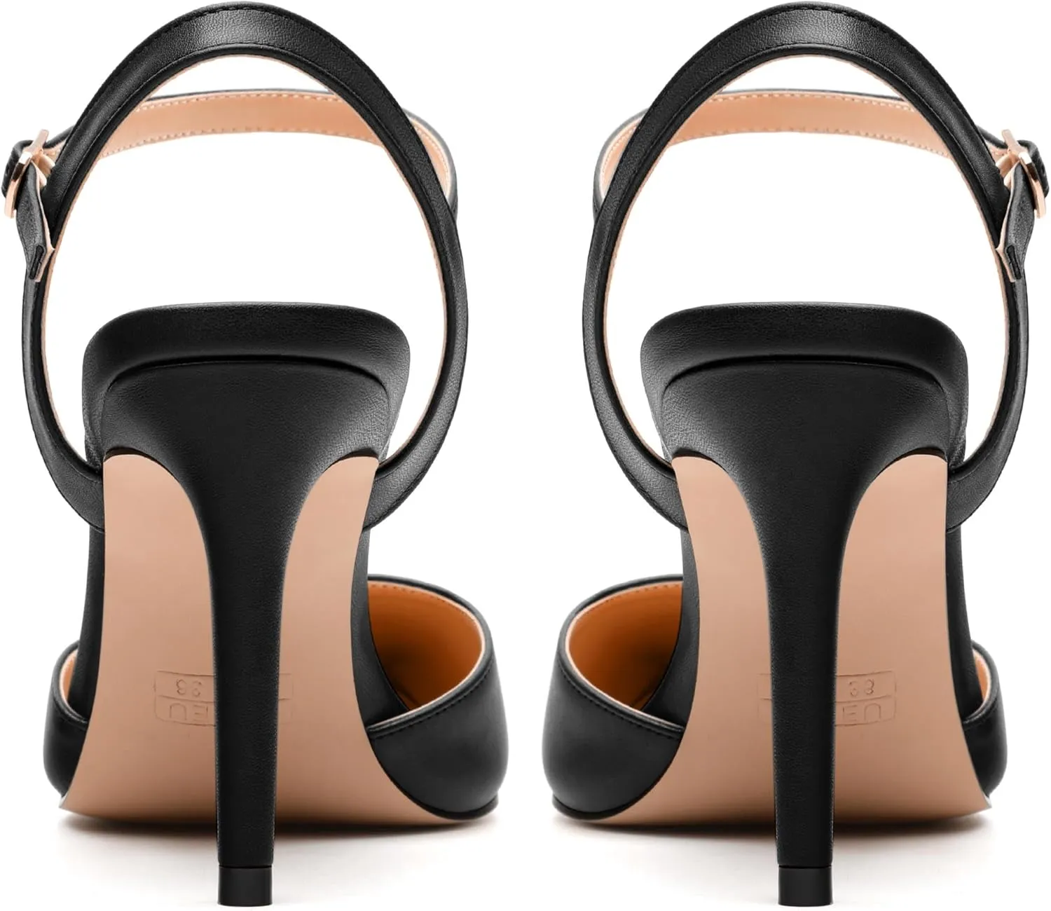 Women's Pumps, Buckle Adjustable Strap Pointed Toe Stiletto Heels, Fashion Matte High Heel Shoes for Women