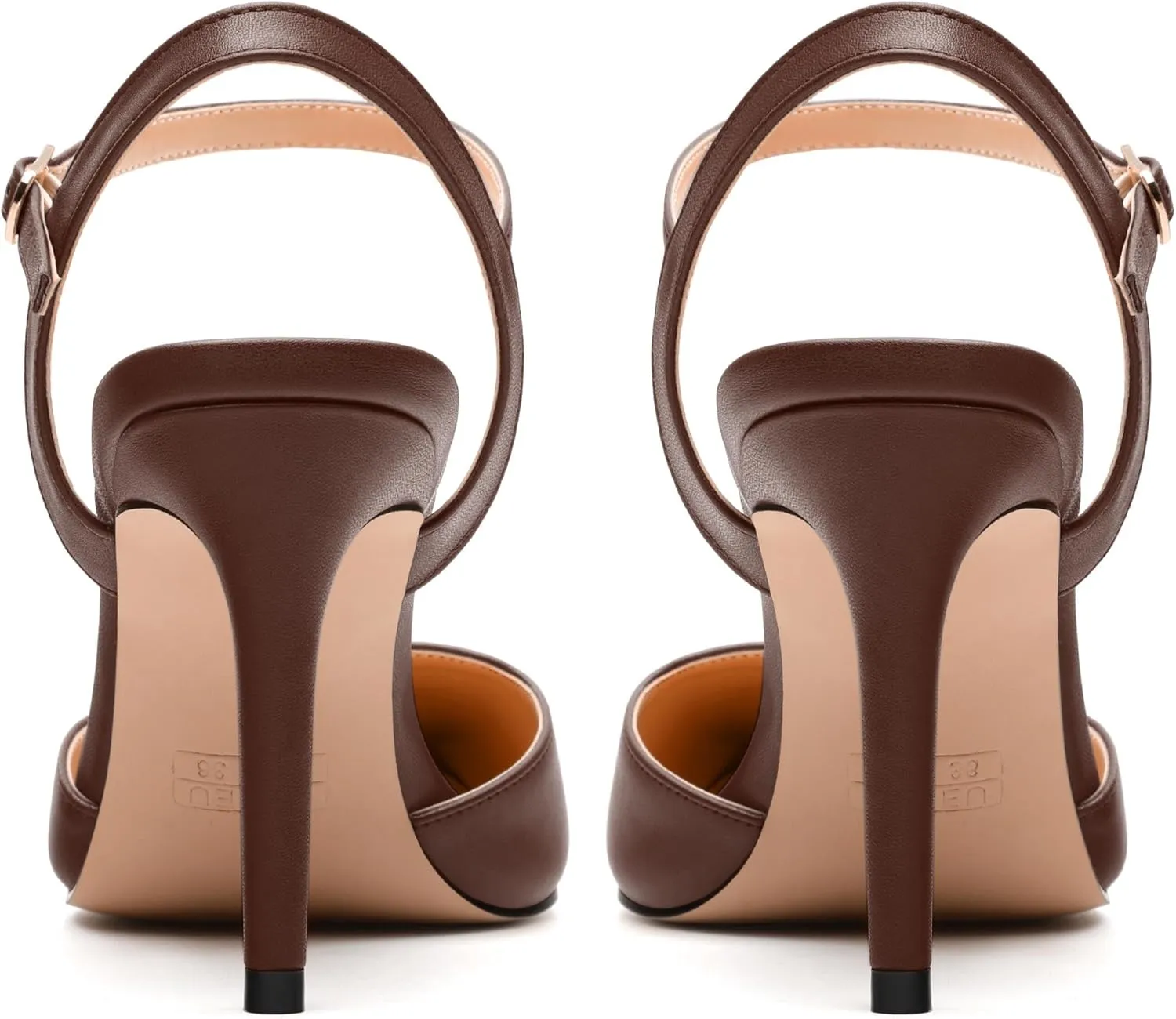 Women's Pumps, Buckle Adjustable Strap Pointed Toe Stiletto Heels, Fashion Matte High Heel Shoes for Women