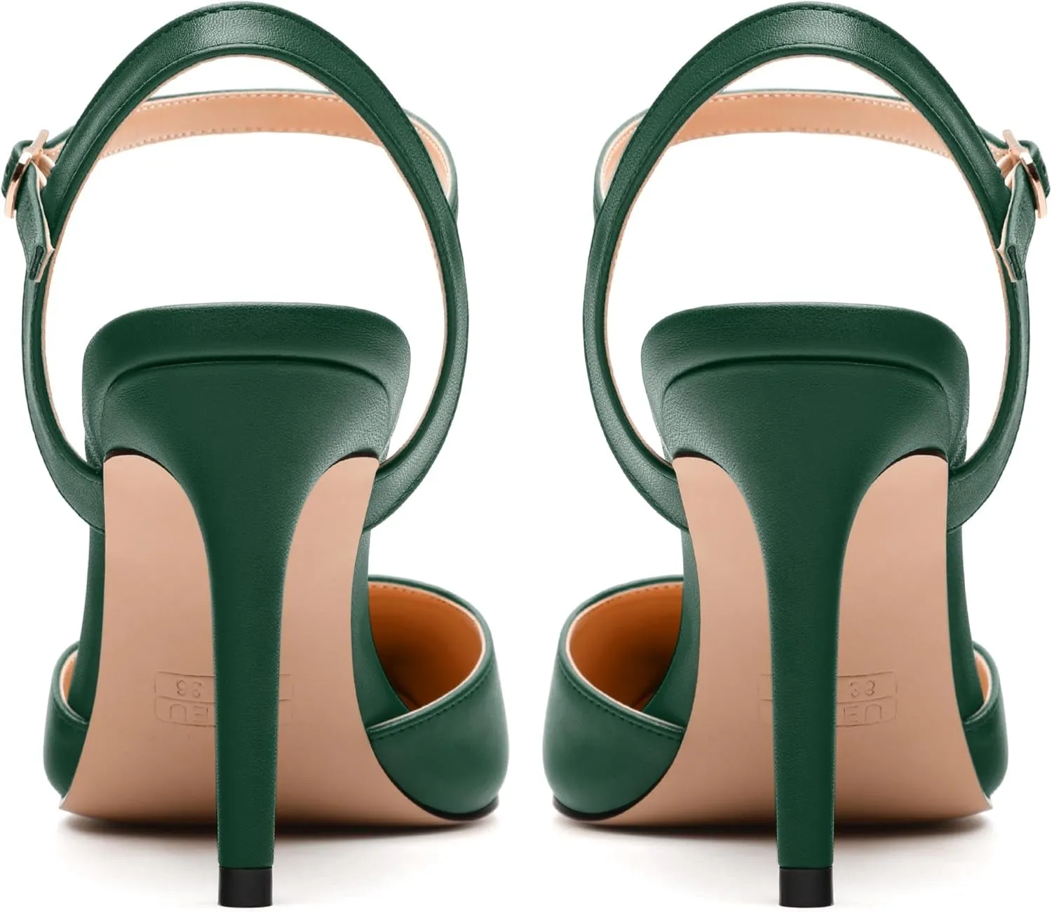 Women's Pumps, Buckle Adjustable Strap Pointed Toe Stiletto Heels, Fashion Matte High Heel Shoes for Women