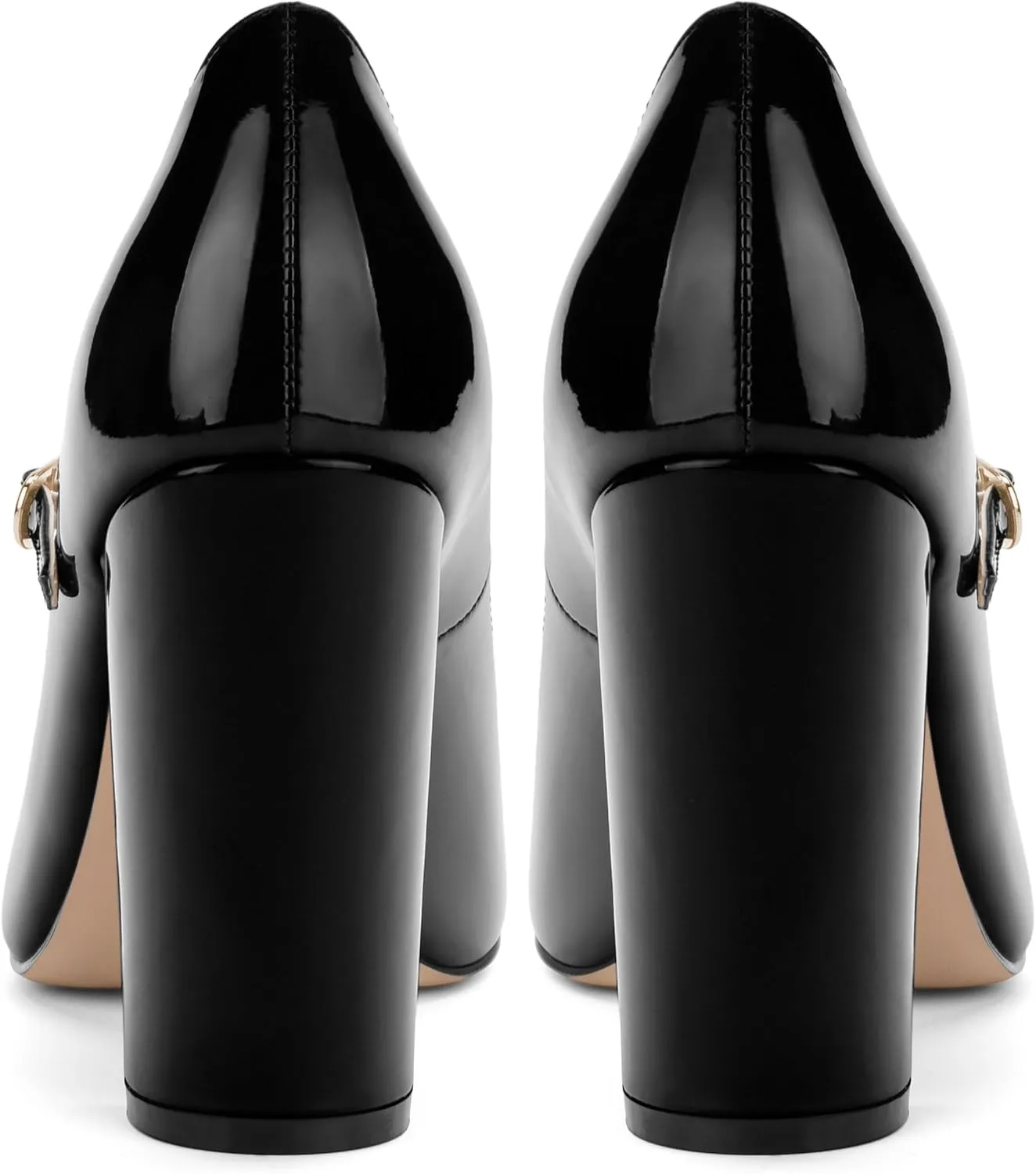 Women's Pumps Heels, Pointed Toe Tuxedo Solid Pumps, Fashion Backstrap Pumps Shoes for Women