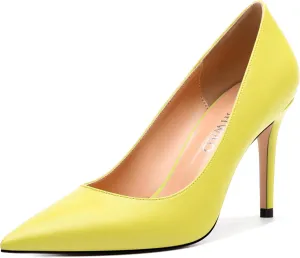 Women's Pumps, Pointed Closed Toe Stiletto High Heels, Fashion Solid High Heel Shoes for Women
