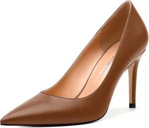 Women's Pumps, Pointed Closed Toe Stiletto High Heels, Fashion Solid High Heel Shoes for Women