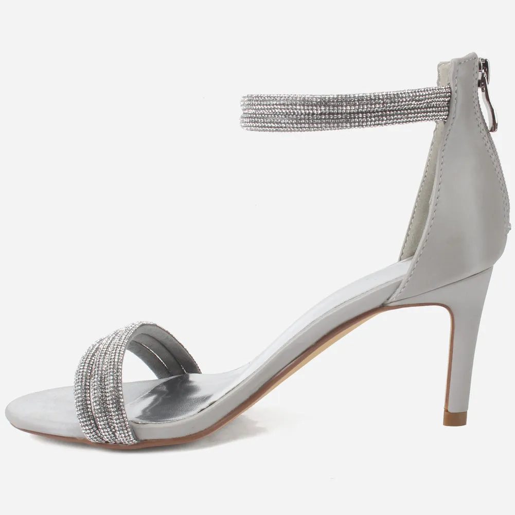 Women's "TITLY" Embellished Stiletto Evening Sandals