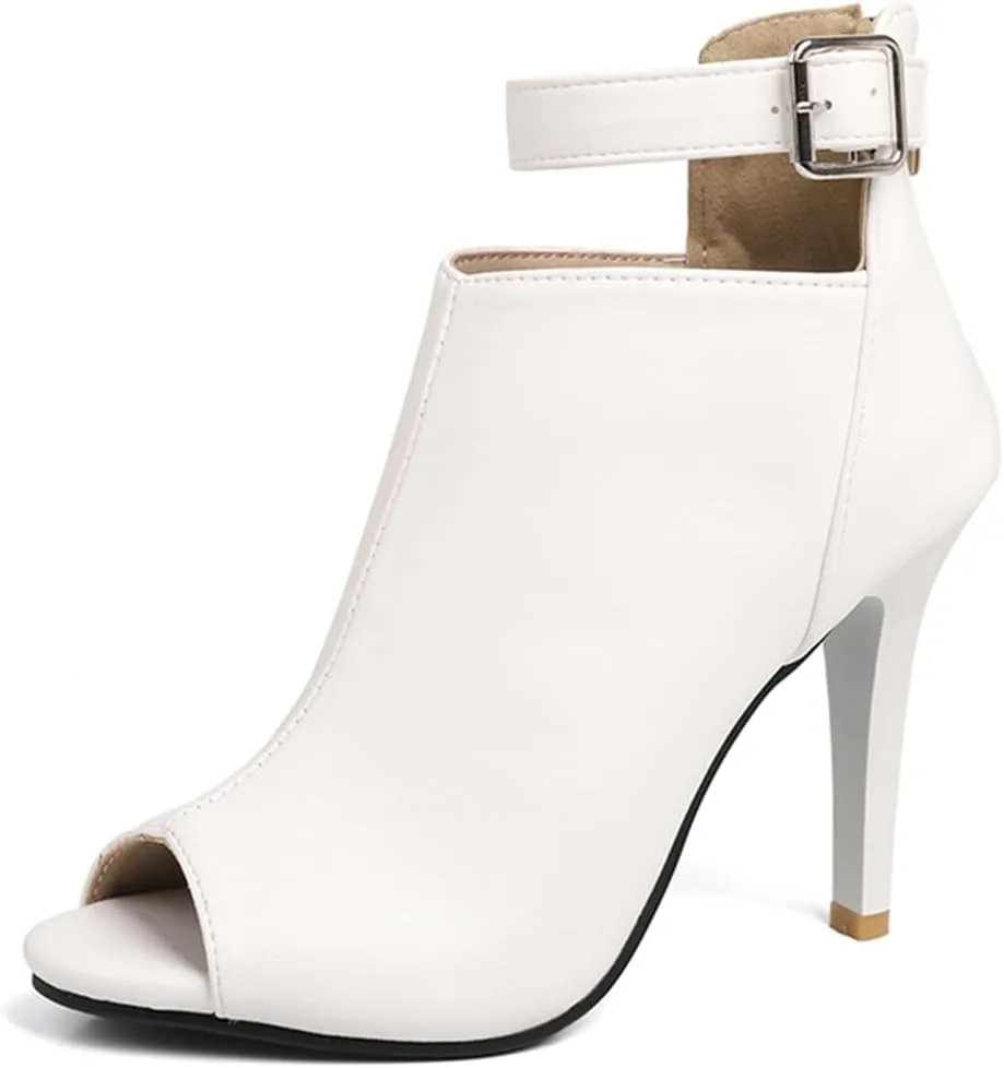 Womens Stiletto Heel Sandals Back Zipper Gladiator High Heel Sandals