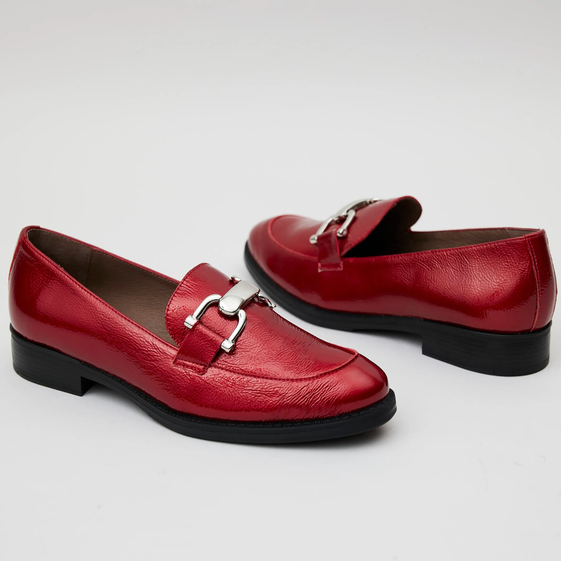 Wonders Red Patent Leather Loafer