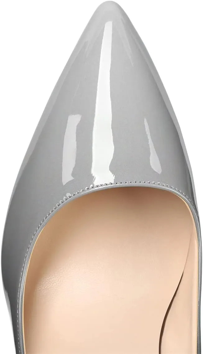 XINIUNIU High Heels for Women Pumps Gradient Patent Leather 4.7 inches/12CM Formal Sexy Fashion Stiletto Dress Wedding Shoes Pointed Toe