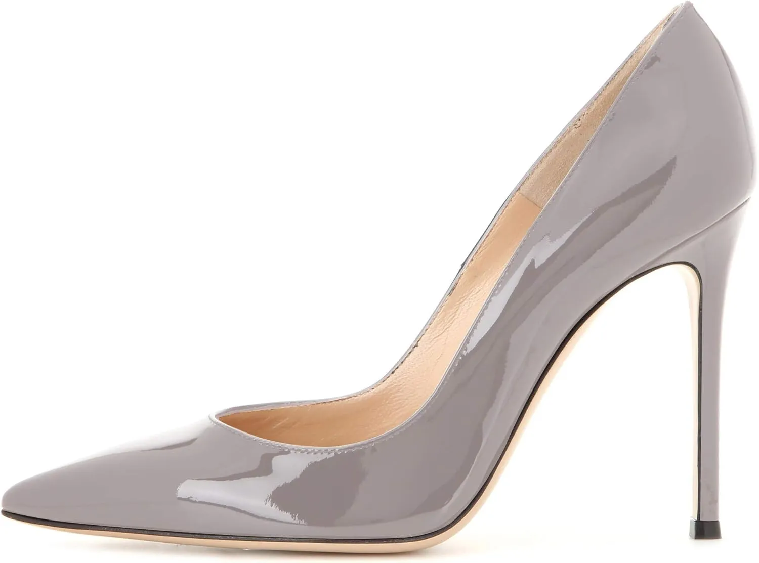 YODEKS Women's Pointed Toe High Heel Pumps 10cm Classic Stiletto Heel Suede Party Dress Shoes