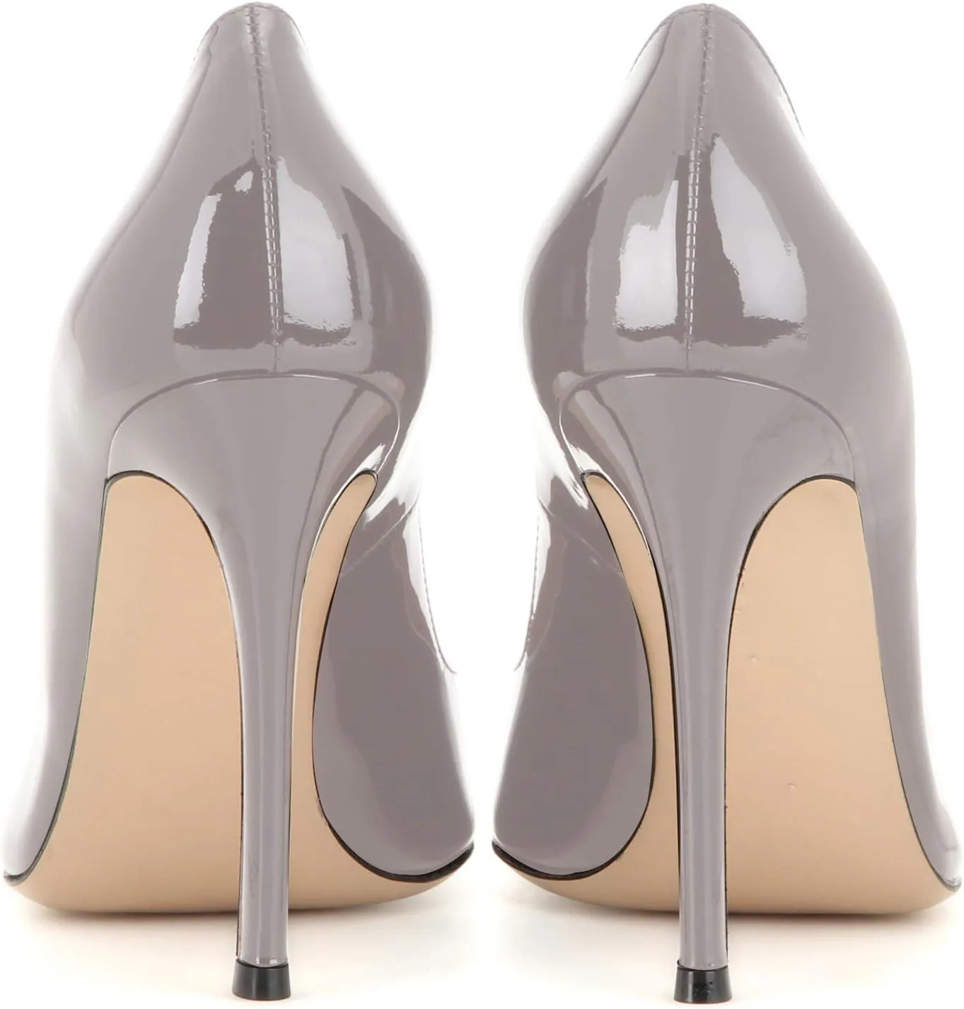 YODEKS Women's Pointed Toe High Heel Pumps 10cm Classic Stiletto Heel Suede Party Dress Shoes