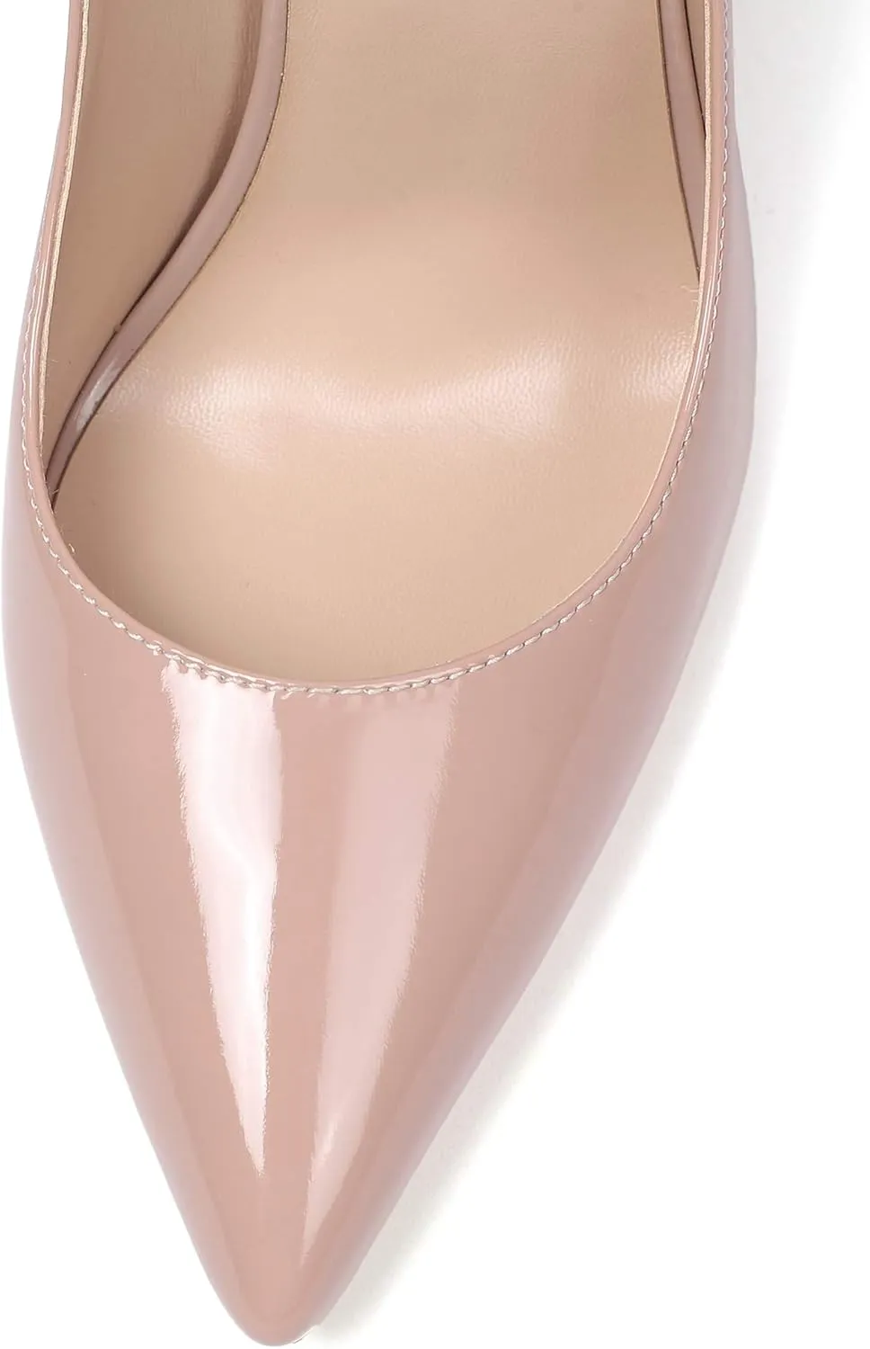 YODEKS Womens Pointed Toe High Heels Slip On Stiletto Pumps Wedding Party Basic Shoes 12cm